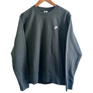 Nike Dark Forest Green Crewneck Fleece Pullover Sweater